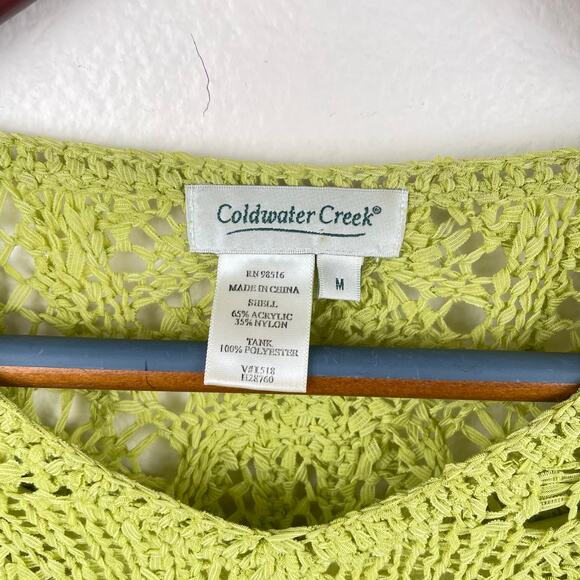 Y2K 90s Womens Top Sz M Crochet Forest Fairy Whimsigoth Goblin Boho Festival - Picture 5 of 9